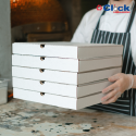 Caixa Pizza Papelão Quadrada Salgados Doces Esfihas Delivery - 25 Unidades