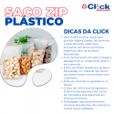 Saco Plástico Zip Lock Hermético Abre Fecha N7 (14X20) - 100 Unidades