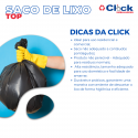 Rolo Saco Lixo Top Preto Picotado Resistente 30LTS 59x62 - 300 Sacos