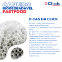 Canudo FastFood Biodegradavel (Sache) - 500 Unidades