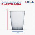 Copo Acrílico Transparente Cristal 40ML PIC 040 - 10 Unidades