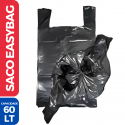 Saco P/ Lixo Easy Bag C/ Alça 60LTS - 60 Unidades
