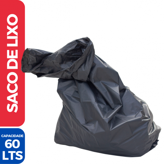 Saco p/Lixo 60LTS - 100 Unidades